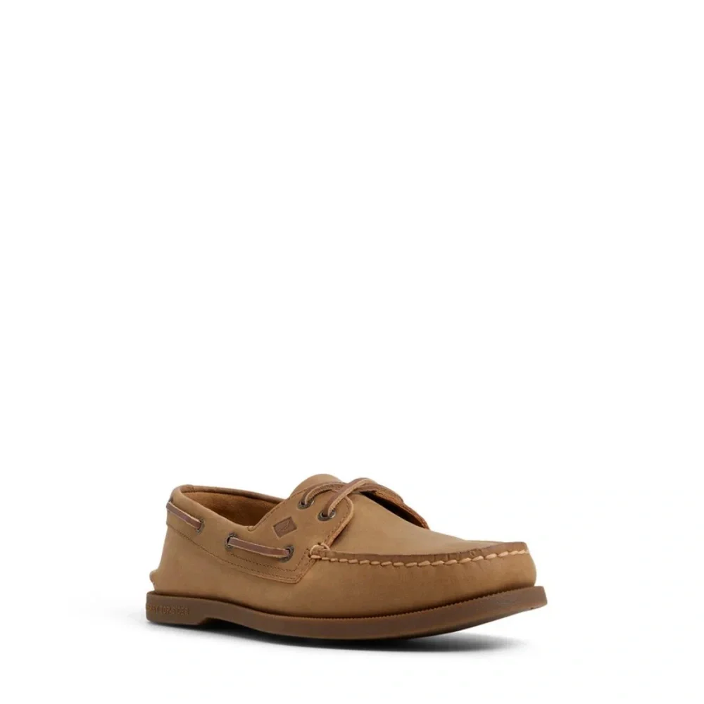 New Sperry Men's Tan Authentic Original 2-Eye‎ Boat Shoes Leather Preppy Classic